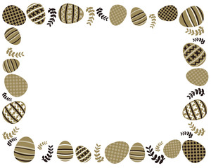 ハッピーイースターのフレーム素材