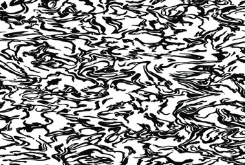 Distressed overlay texture of weaving fabric, cloth knitted. Vector illustration. Grunge black and white abstract monochrome background.