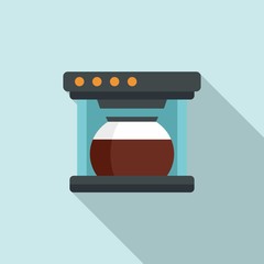 Automatic coffee machine icon. Flat illustration of automatic coffee machine vector icon for web design