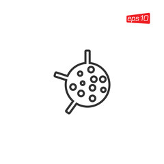 Virus and Bacteria Icon Logo Design Vector