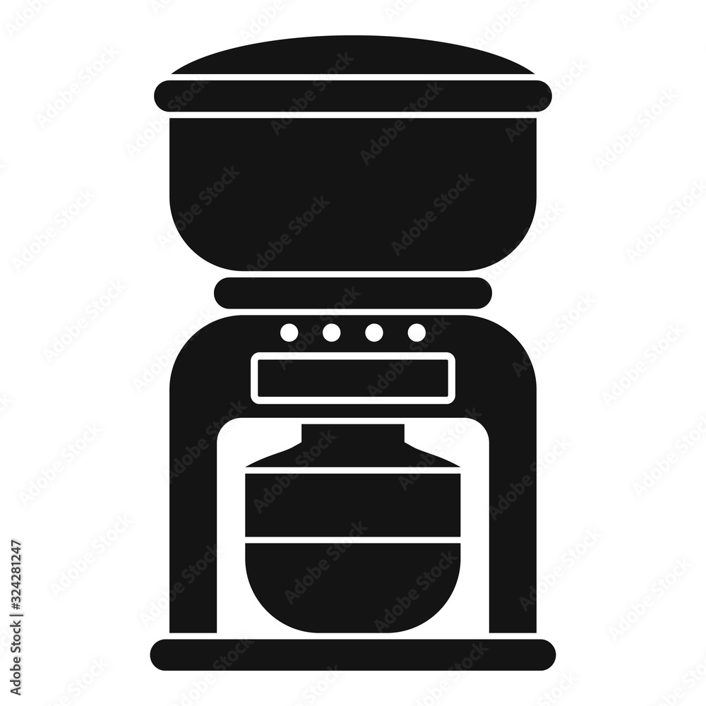 Poster coffee machine icon. simple illustration of coffee machine vector icon for web design isolated on wh