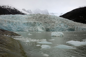 Pia Gletscher in Patagonien. Chile