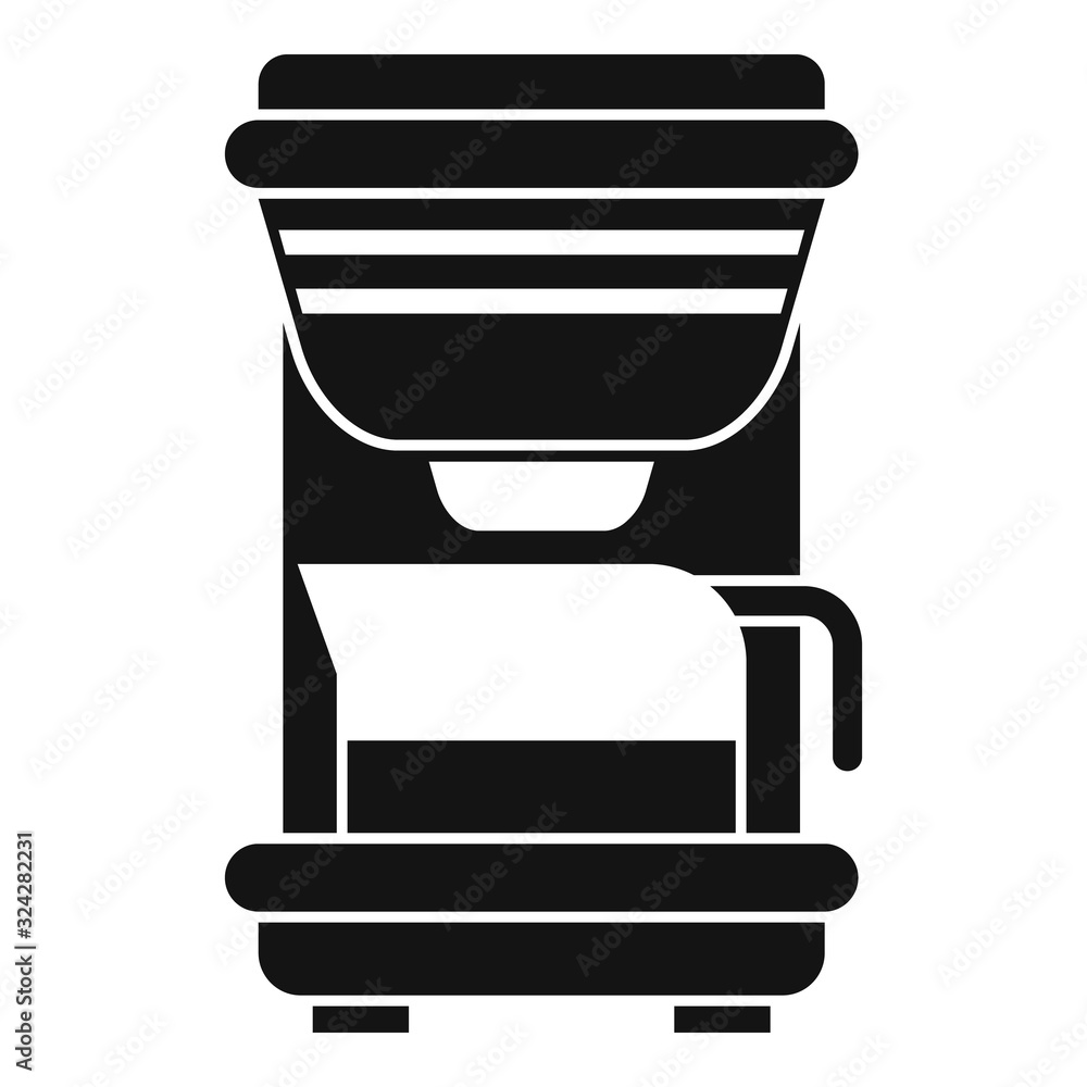 Aufkleber coffee machine maker icon. simple illustration of coffee machine maker vector icon for web design is