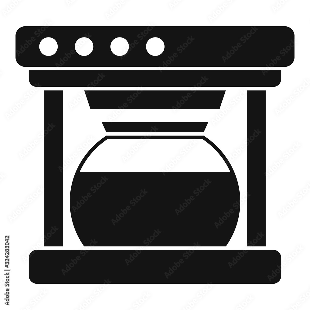 Poster automatic coffee machine icon. simple illustration of automatic coffee machine vector icon for web d