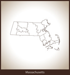 map of Massachusetts