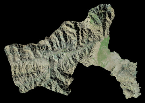 Parwan, Afghanistan - isolated. Satellite