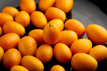 Kumquat , small oval citrus fruits, nagami variety