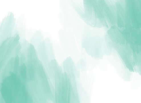 Water color, green, white background, used as a background in the wedding and other tasks.