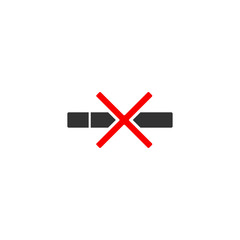 No Smoking Sign Icon Design Vector