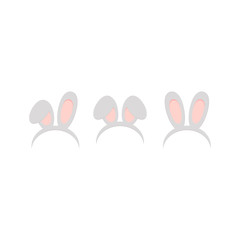This is set of rabbit ears. For Easter, Christmas, festival, party, holidays costume. Attribute of costume.
