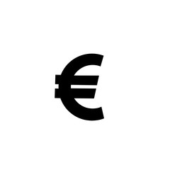 Euro icon, money. Raster illustration