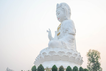 A Statue of GuanYin,Guanyin is the Buddhist Bodhisattva associated with compassion. In the East Asian world,