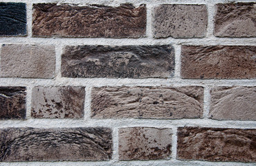 Old cracked brick wall texture. Surface and backound for web design.