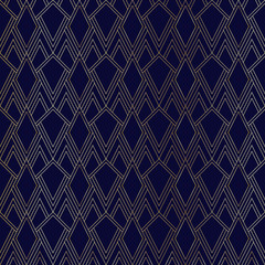 Golden seamless geometric premium pattern. Vector illustration for wrapping paper, fabric, background