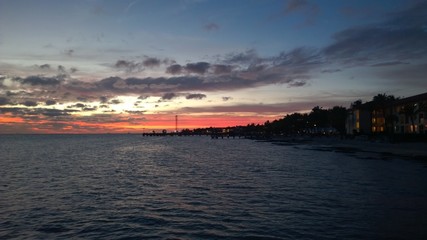 Naklejka premium Magnifico atardecer en Florida