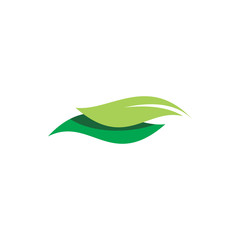 green nature leaf group logo design