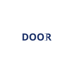 Door logo design vector inspiration