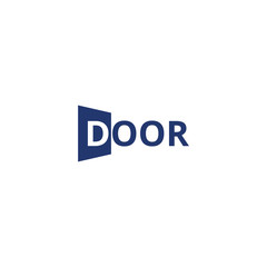 Door logo design vector inspiration