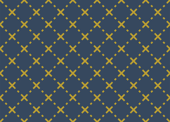 Seamless geometric pattern design illustration. Background texture. In blue, yellow colors.