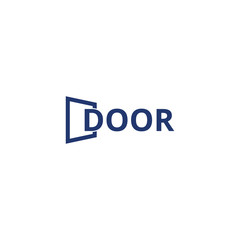Door logo design vector inspiration