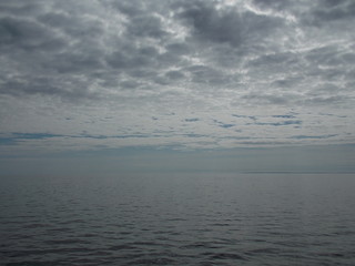 Serenity: sunrise, Onega lake in Russia