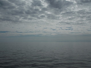 Serenity: sunrise, Onega lake in Russia