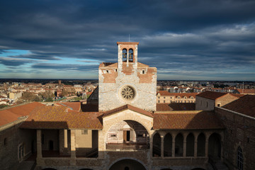 Fototapeta na wymiar Palace of the Kings of Majorca, Perpignan, Pyrenees-Orientales, France