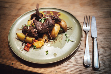 meat with vegetables