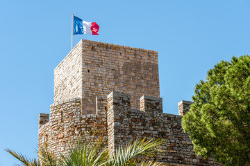 Historic Musee de la Castre Tower In Old Town Of Cannes On The French Riviera