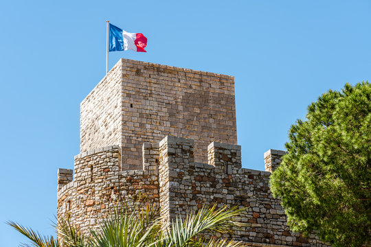 Historic Musee de la Castre Tower In Old Town Of Cannes On The French Riviera