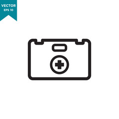 first aid box vector icon in trendy flat design 