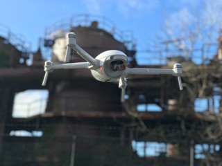 Drone flying in Industry area 1