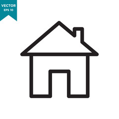house vector icon in trendy flat design 