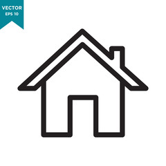 house vector icon in trendy flat design 
