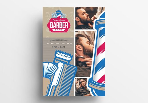 Barber Shop Poster Layout