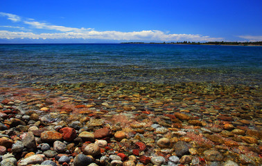 Issyk-Kul Lake Kyrgyzstan - unique colors