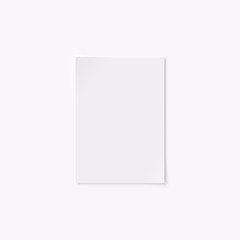 Blank A4 paper sheet on light background.