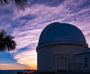 Fototapeta na wymiar observatory at sunset 2