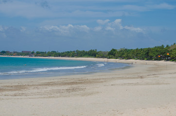 Beach in Jimbaran on the island of Bali