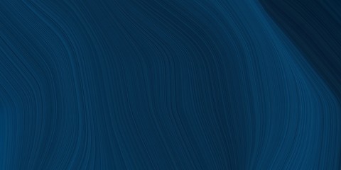 background graphic with smooth swirl waves background illustration with very dark blue, midnight blue and teal green color