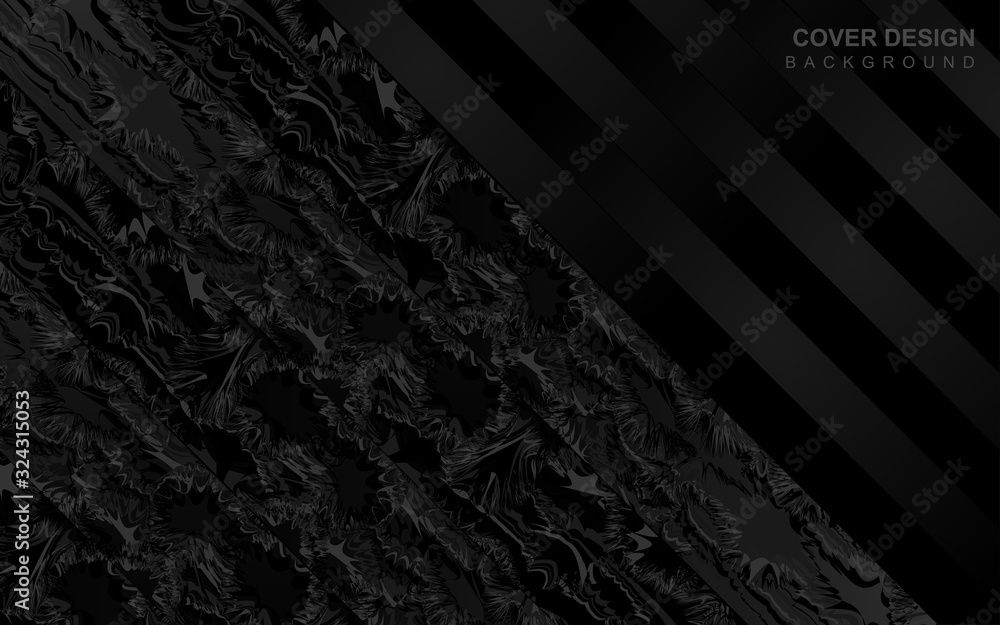 Aufkleber abstract black geometric background with modern shape concept. vector design template for use elemen
