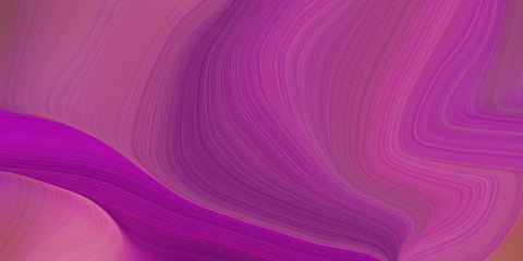 background graphic with smooth swirl waves background illustration with mulberry , dark magenta and pale violet red color