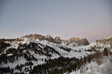 Südtirol, Italien, Grödner Joch, Pass, Sellagruppe, Puezgruppe, Winter, Schnee, Eis, kalt,...