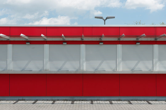 Germany, North Rhine-Westphalia, Duesseldorf, Esprit Arena, Ticket counter