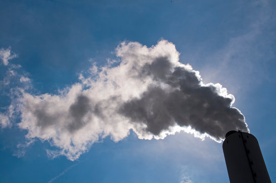 Germany, North Rhine-Westphalia, Duisburg, Walsum hard coal-fired power station, chimney