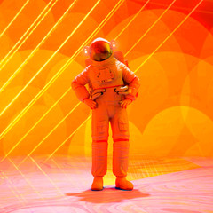 astronaut power pose pin up full view © DM7