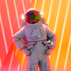 astronaut power pose pin up © DM7