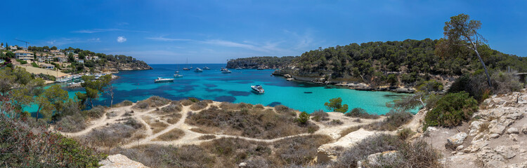 Cozy sandy bay Caló dels Reis