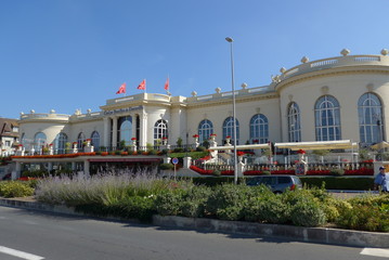 Deauville (France). September 2014. Luxury Casino building.