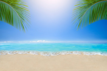 Fototapeta na wymiar Summer beach suitable for relaxation and holidays.